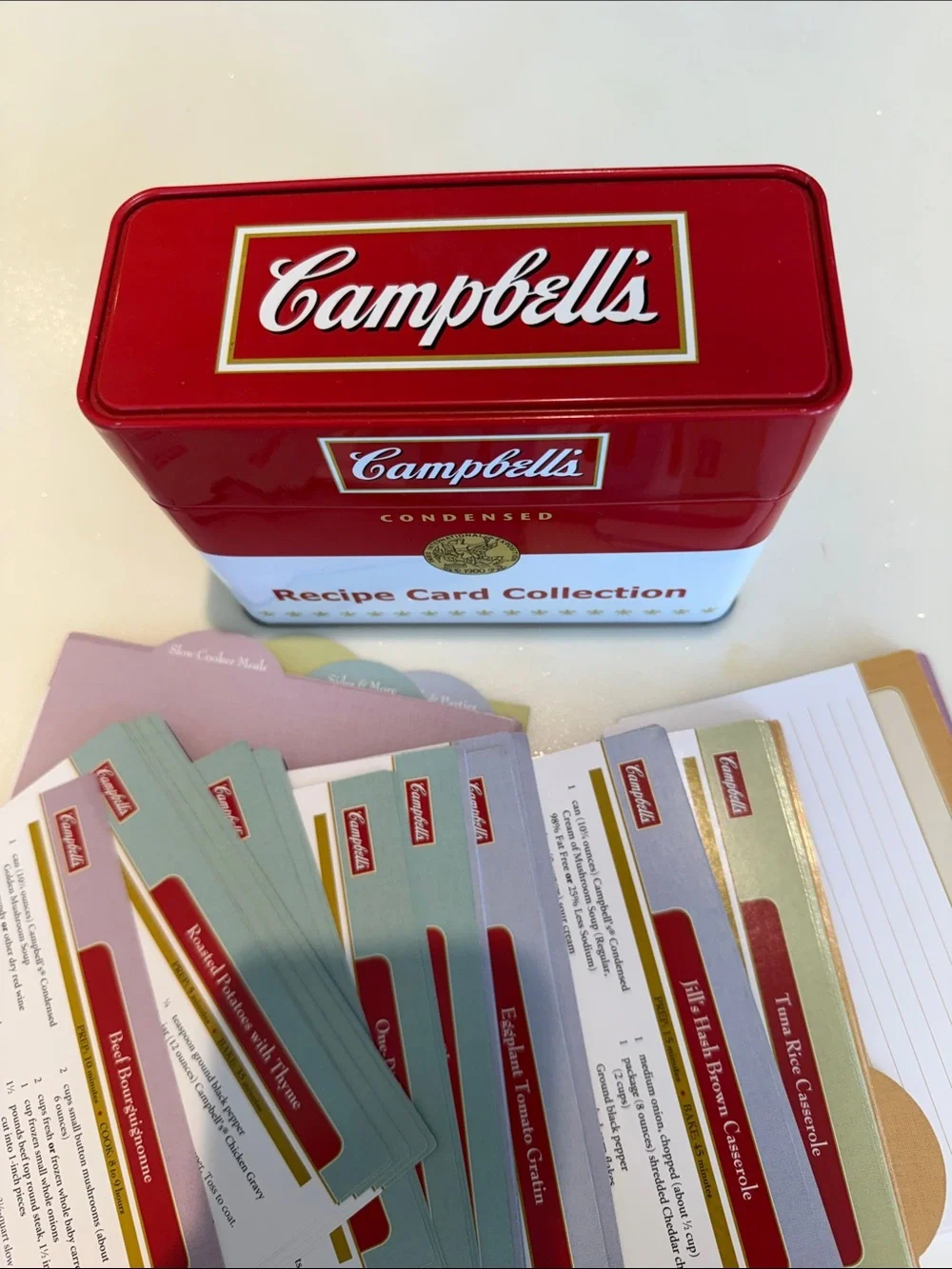 Campbell's Red & White Recipe Card Collection Tin